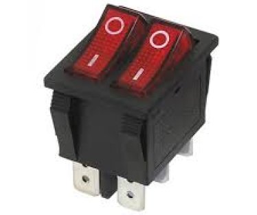 Prekidac kvarcne peci dupli 6 izvoda sa sijalicom