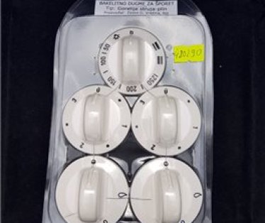 Set dugmadi kombinovanog sporeta GORENJE 3+2 (struja+plin) belo i braon