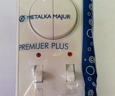 INDIKATOR VERTIKALNI ZA KUPATILO SA SERIJSKIM PREKIDAČEM 11.01.097 – PREMIJER PLUS METALKA MAJUR