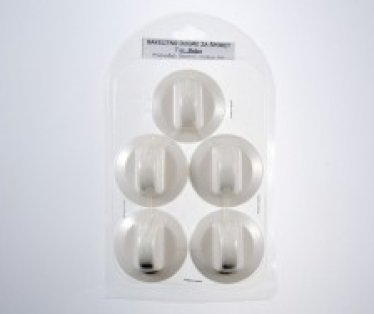 Set dugmadi Beko beli i braon 5kom DS013