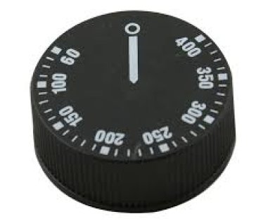 Dugme termostata 0-400C univerzalno crno