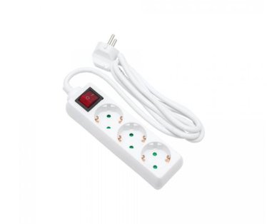 Produzni kabel sa prekidacem  3 uticnice 1.5m MAXWERK