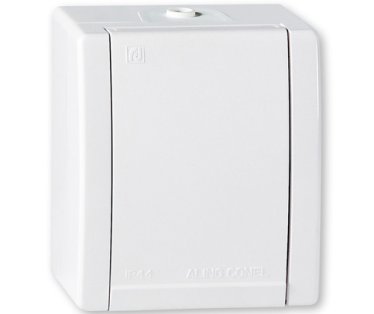 Priključnica OG dvopolna ALING 16A sa polikarbonatskim jezgrom 2411.00 bela
